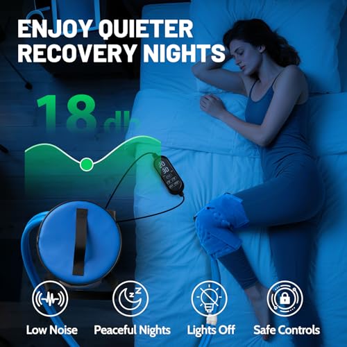 GALINAND Ice Machine for Knee After Surgery 2.0, Portable Cold Therapy Machine for Knee Replacement, Ice Therapy for Post ...