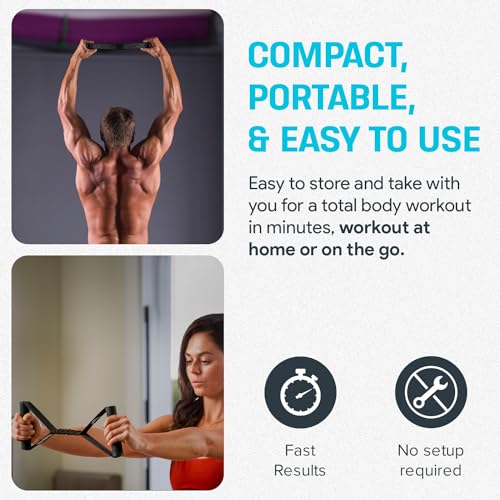 Iso-Bow Pro by Bullworker | The Isometric Pocket-Companion for Strength Training, Stretching, and Working Out. Use self-Re...