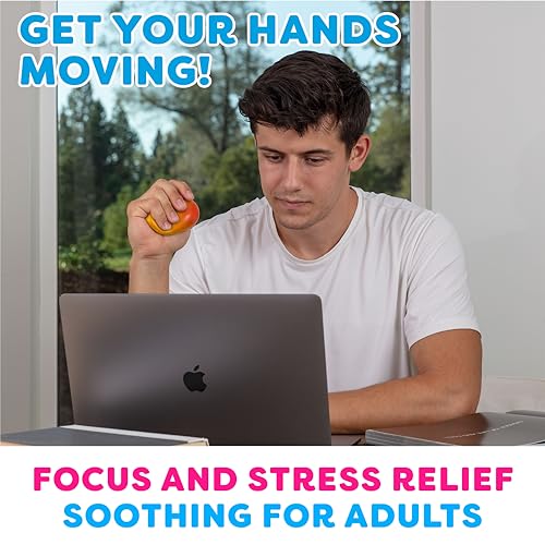 Power Your Fun Arggh Mini Stress Balls for Adults and Kids - 3pk Squishy Stress Balls, Color Changing Resistance Fidget To...