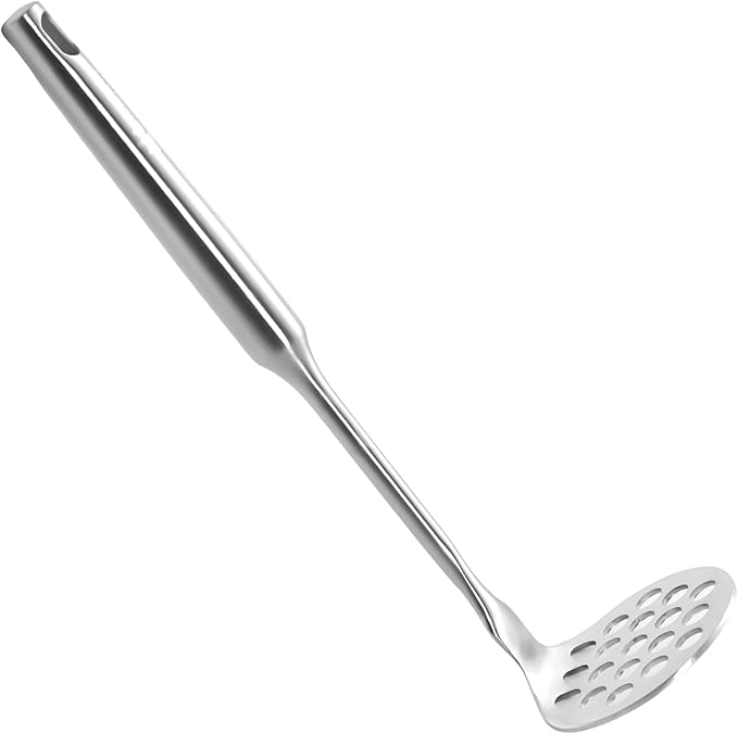 Small Avocado Masher - Stainless Steel Potato Masher，Mashed Potato Masher Kitchen Tool，Heavy Duty，8.7" Mini Bean Smasher for Vegetables & Fruits - Effortless Guacamole Preparation, Christmas gifts