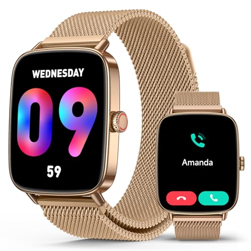 SOUYIE Smart Watch for Women Men, 1.85" AI Voice Smartwatch, 24/7 Heart Rate Monitor, Stress/SpO2/Sleep Tracker, IP68 Wate...