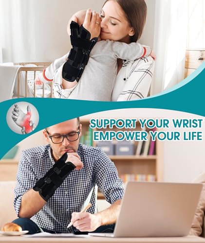Oyakin Wrist Brace with Thumb Support for Carpal Tunnel, Thumb Brace for De Quervain's Tenosynovitis, Tendonitis, Thumb Sp...