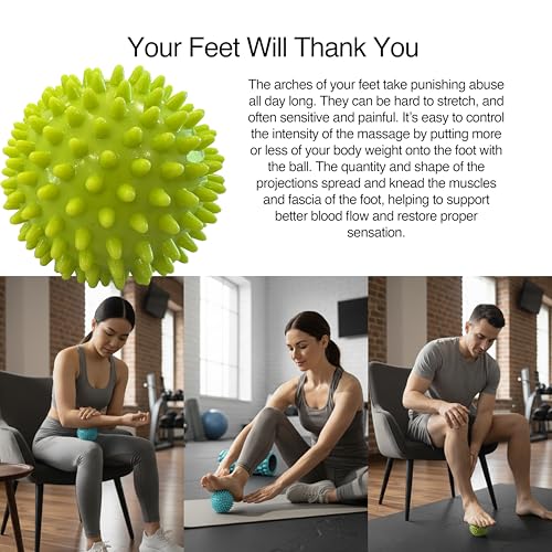 321 STRONG 5 in 1 Foam Roller Set with Hollow Core Deep Tissue Massager, Muscle Roller Stick, Stretching Strap, Spikey Pla...