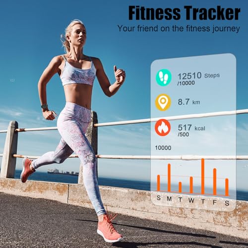 Smart Watch for Men Women, 1.96" HD Fitness Tracker Running Watch (Answer/Make Call), IP68 Waterproof,Pedometer, Sleep/Ste...