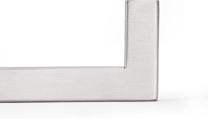 Probrico Stainless Steel Modern Kitchen Cupboard Handles 5 Inch Holes Centers Cabinet Drawer Pulls Brushed Nickel 5.5 Inch Total Length 10 Pack