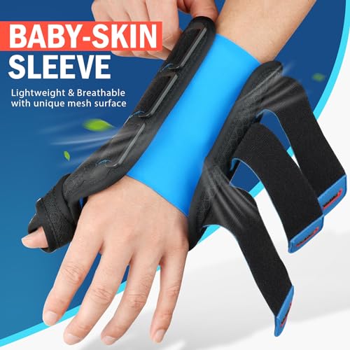 FEATOL 2 Pack Wrist Brace with Thumb Spica Splint for De Quervain's Tenosynovitis, Carpal Tunnel, Tendonitis, Arthritis-Th...