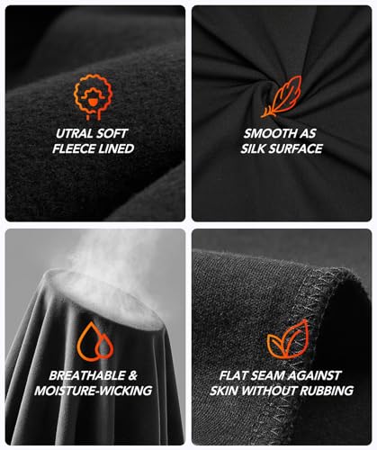 Women 's Thermal Underwear Set with Lightweight Ultra Soft Fleece Lined,Long John Set, Skiing Base Layer