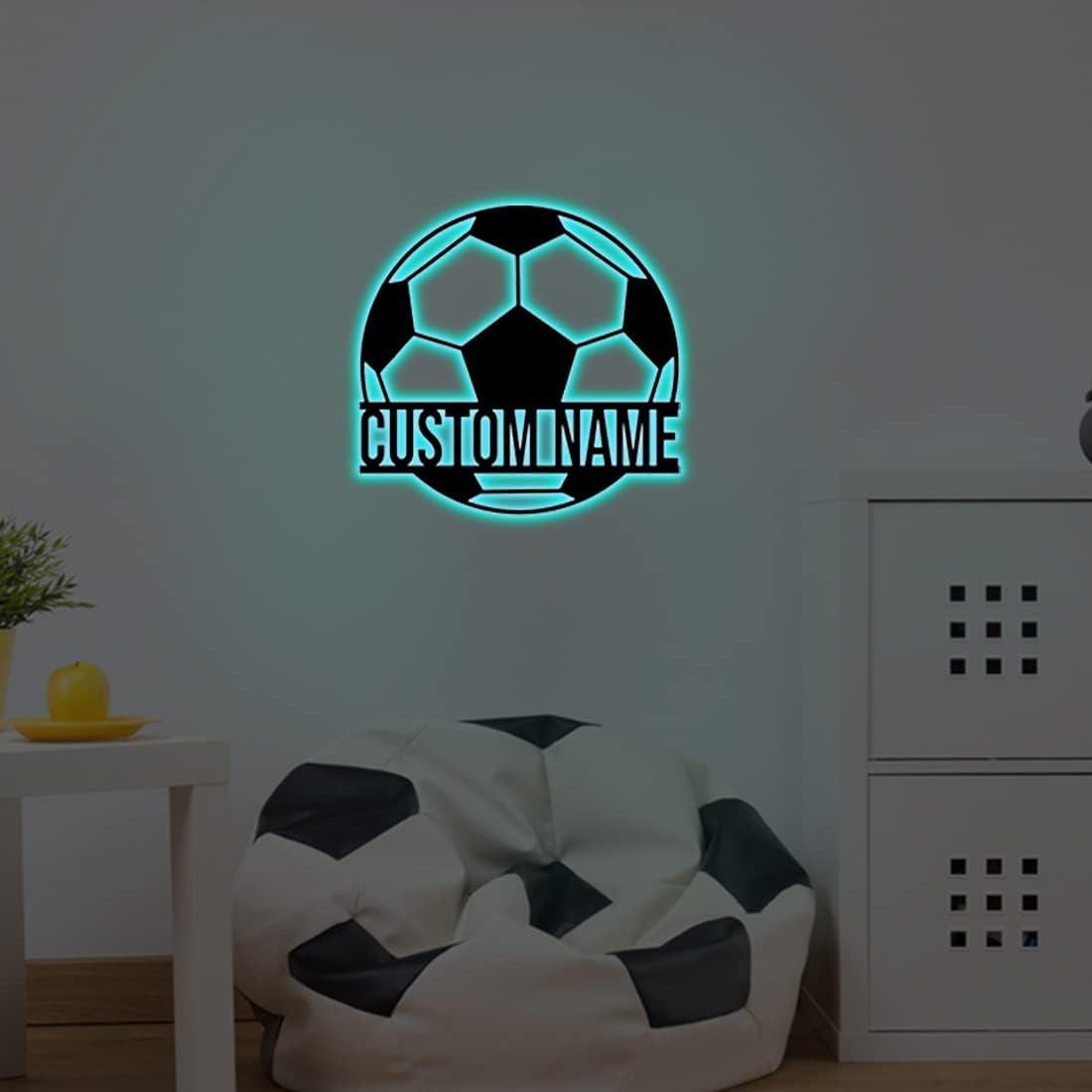 Personalized Name 7 Colors Baseball lamp Custom Baseball Wall Art Night Light LED Name Sign Gift for Men Baseball Lover