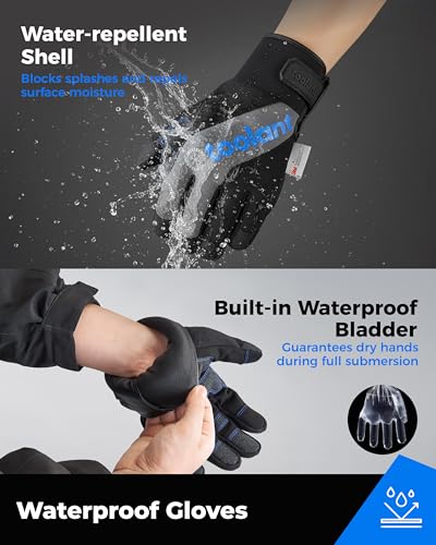 toolant Winter Work Gloves for Men, Insulated Waterproof Work Gloves with Reinforced Palm for Cold Weather Protection, S-XXL