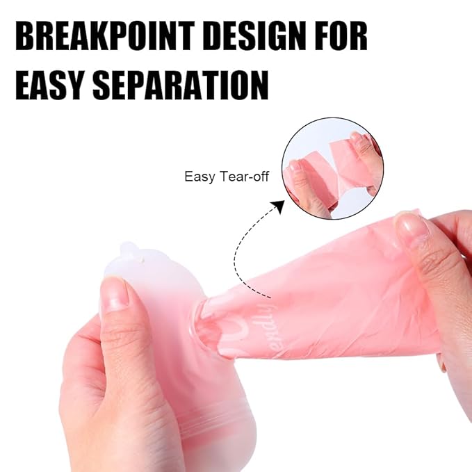 Disposable Diaper Bags for Baby - 20 Refill Rolls (300 Pack), Disposable Trash Bag with Dispenser - Cherry Blossom Scented, Pink, Ideal for Diaper Dispoal