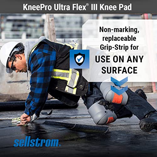 Sellstrom Ultra Flex III KneePro Professional Knee Pads for Men & Women with Triple-Layer Foam Cushioning, Heavy Duty Oute...