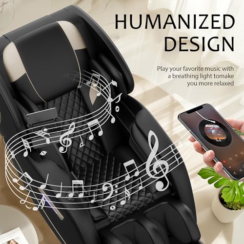 AYJOIR 2026 Massage Chair Full Body, Zero Gravity SL-Track Shiatsu Massage Recliner Chair with Body Scan, 6 Fix Point Roll...
