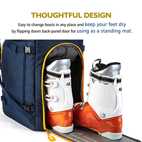 Unigear Ski Boot Bag Backpack for Helmet 50L/70L, Goggles, Gloves, Skis, Snowboard & Accessories