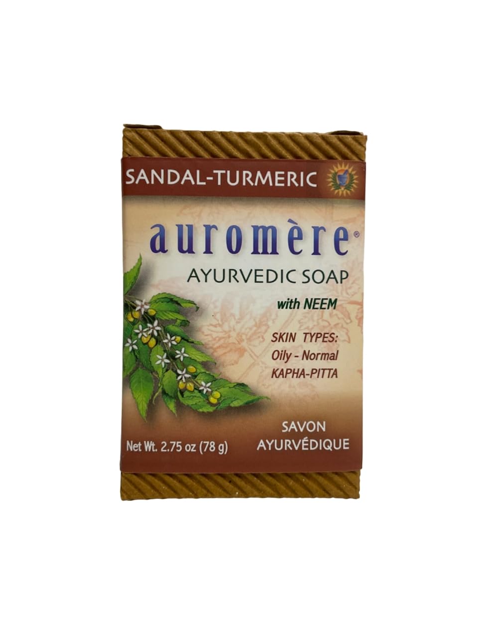 Auromere Bar Soap Sandlwd Turmeric 2.75 Oz