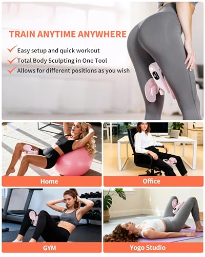 Seiyeje Thigh Master, Kegel Exerciser for Women, Pelvic Floor & Hip Trainer with 5 Resistance Bands, Thigh Glutes and Leg ...
