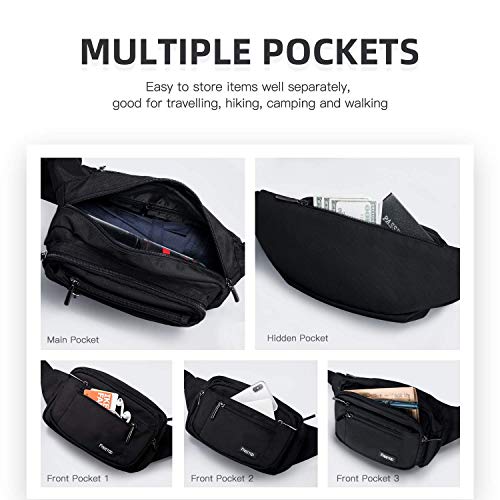 FREETOO Waist Pack Bag Fanny Pack for Men&Women Hip Bum Bag with Adjustable Strap for Outdoors Workout Traveling Casual Ru...