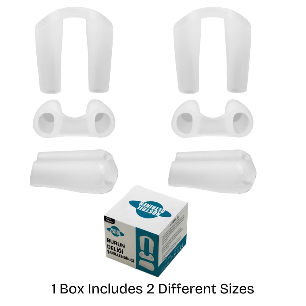 Nostril Retainer (2 Pack – Different Sizes) | Nose Splint for Rhinoplasty Recovery | Nasal Retainer Rhinoplasty | Nose Retainer | 100% High Grade Silicone | Nostril Retainer Rhinoplasty | Sizes (7-8)