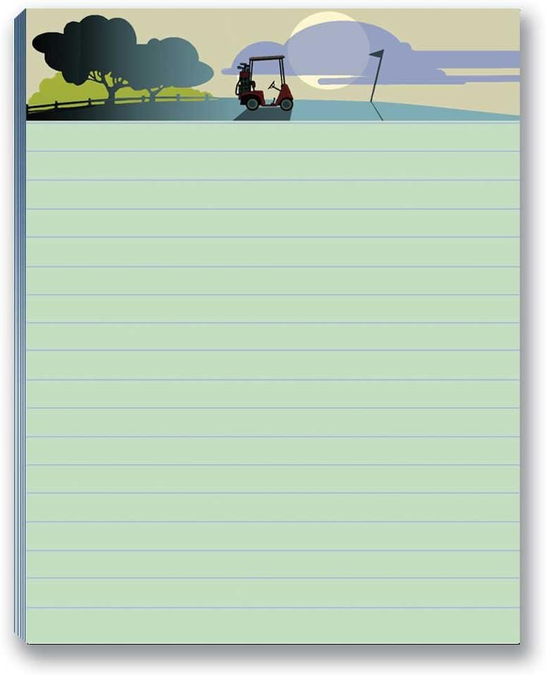 Stonehouse Collection | Funny Golf Notepads | 4 Assorted Golfing Note Pads | Small Gift Idea | USA Made (Golf Set #1)