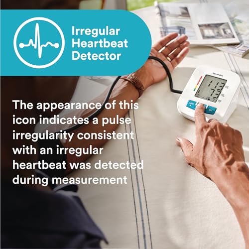 Homedics Upper Arm 300 Series Blood Pressure Monitor, Easy One-Touch Operation, Irregular Heartbeat Detector, Accurate Res...