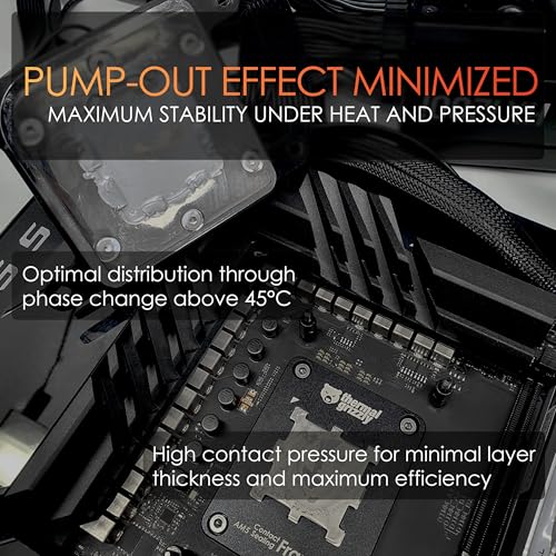 Thermal Grizzly - PhaseSheet PTM (50x40mm)- High Performance Thermal pad with Phase Change Material | Durable, not electri...