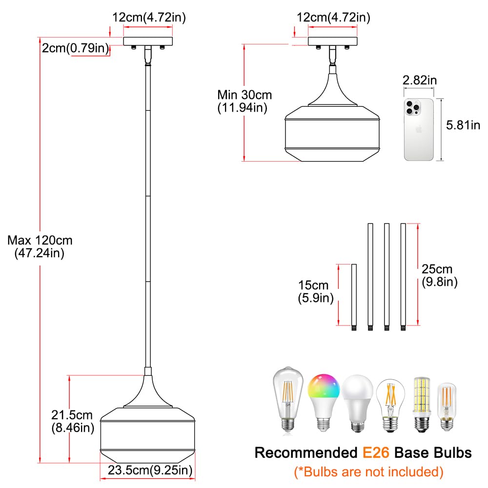 Retro Gold Pendant Light Fixtures Kitchen Island Lighting  Brass Pendant Light With Large Thickened Green Glass Globe Shade  Adjustable Hanging Light For Dining Room Bathroom Entryway  Rotation Angle