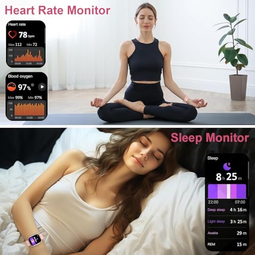 Fempoin Smart Watch, 1.96" HD SmartWatch, Touch Screen Answer/Make Call, IP68 Waterproof 105+ Sport Fitness Tracker, Activ...