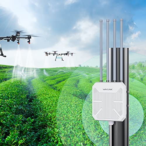 WAVLINK AX1800 Outdoor WiFi 6 Extender, IP67 Weatherproof Outdoor Access Point, High Power Long Range WiFi Extender Signal...