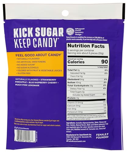 Smart Sweets, Gummy Worms Pantry Pack, 5.3 Ounce