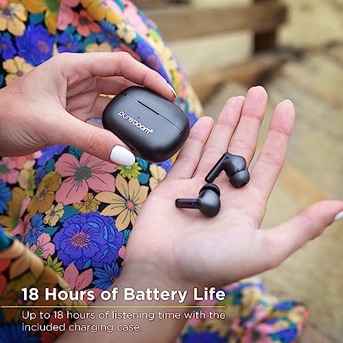 PureGear PureBoom Wireless Earbuds for Enhanced Sound, Touch Control Stereo Headphones in Ear Built-in Mic for iPhone/Andr...