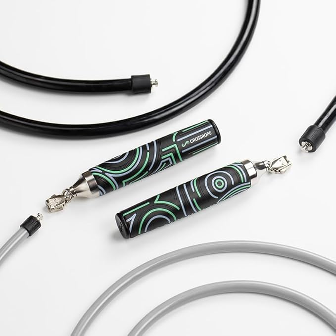 Crossrope Get Strong Set - Weighted Jump Ropes for Strength Training - Improve Power and Endurance in a Fun Jump Rope Work...