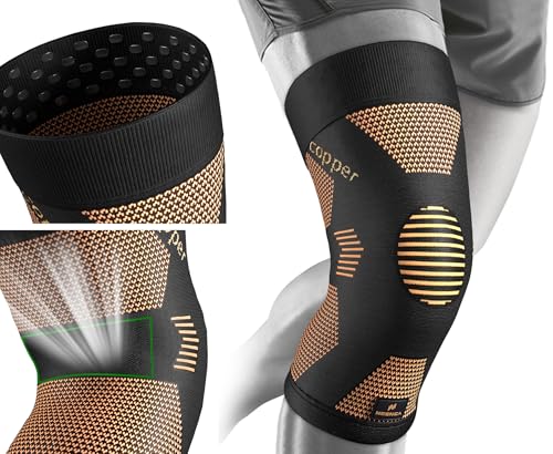 NEENCA Copper Knee Brace for Women and Men, Knee Compression Sleeve for Knee Pain, Arthritis, ACL, Meniscus Tear, Joint Pa...