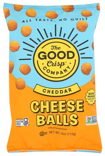 The Good Crisp Company Cheddar Cheese Balls, 4 Ounce