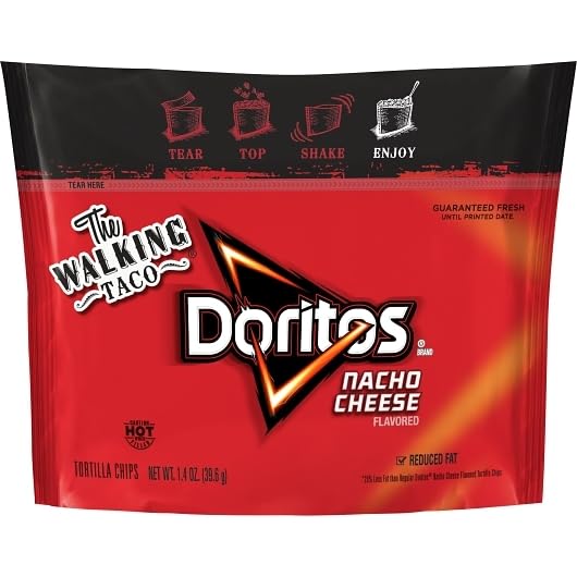 Doritos Walking Taco Nacho Reduced Fat Tortilla Chips  1.4 Ounce  44 Per Case