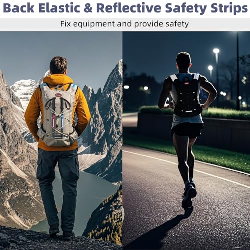 2 Pack Hydration Backpack Pack with 2L Hydration Bladders, TNYSPORT Lightweight Breathable Water Backpack with Multiple Po...