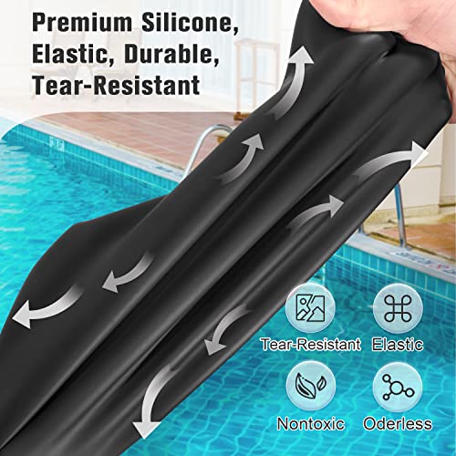 EverSport Large Swim Cap for Braids and Dreadlocks, Waterproof Silicone Swimming Cap for Women Men Keep Hair Dry
