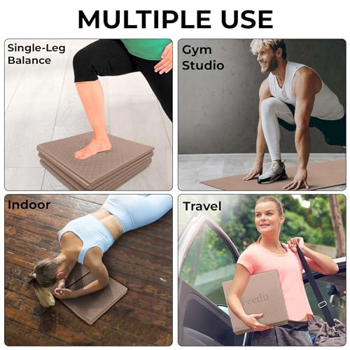 Feetlu Foldable Yoga Mat, 6mm Thick, Lightweight, Anti-Slip, and Easy to Store – Perfect for Travel, Yoga, Pilates, Home W...