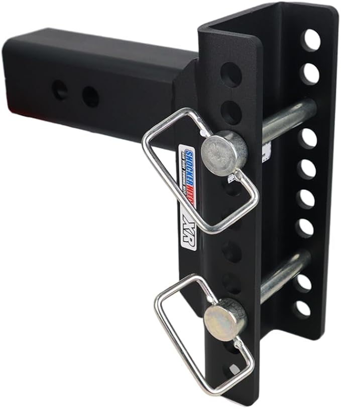 Shocker XR Adjustable Drop Hitch, Fits 2-1/2"Hitch Has 2-5/16"Ball 0-9" Drop
