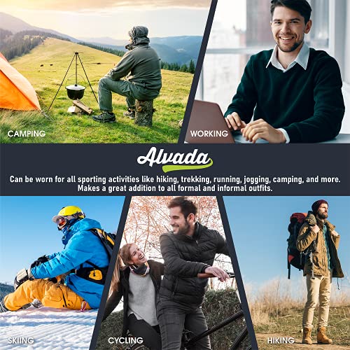 Alvada Warm Thermal Wool Socks for Winter Moisture Wicking and Breathable Cozy Boot Socks