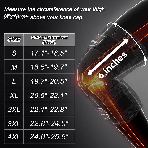NEENCA Professional Knee Brace for Knee Pain, Adjustable Hinged Knee Support with Removable Side Stabilizers, Strong Stabi...