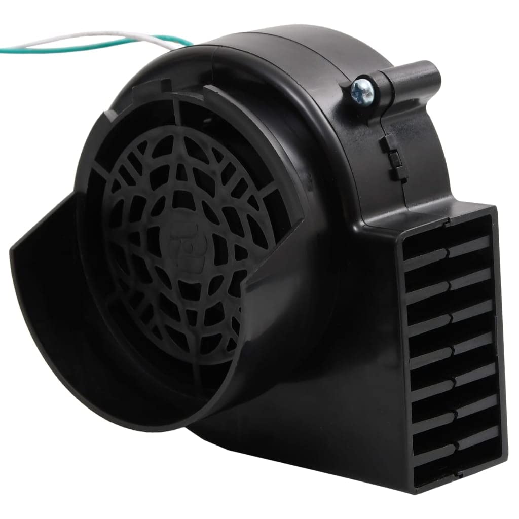 vidaXL LED String Lights and Fan, 15 LEDs, Indoor/Outdoor, 59.1in, Black and White, Model 51698, Durable Plastic