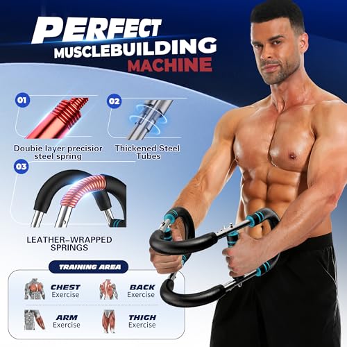Twister Arm Trainer, Adjustable Chest Workout Equipment for Men & Women, Home Gym Strength Trainer, Muscle Builder & Stren...