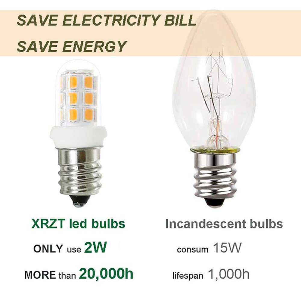 XRZT E12 LED Candelabra Bulbs, 15W Replacement for Chandelier Lights, Warm White 3000K, 5-Pack