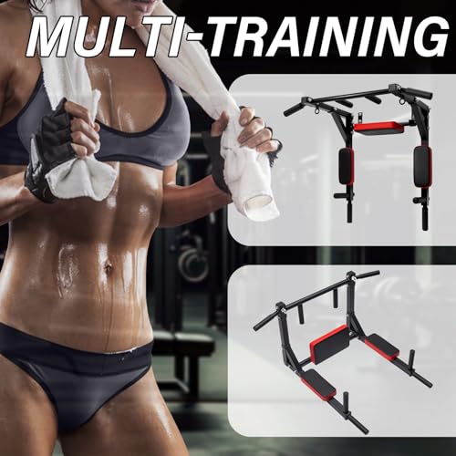MKSY Multifunctional Wall Mount Pull-Up Bar fitness equipment,Chin-Up For Indoor Home Gym Workout,Supports to 440 Lbs