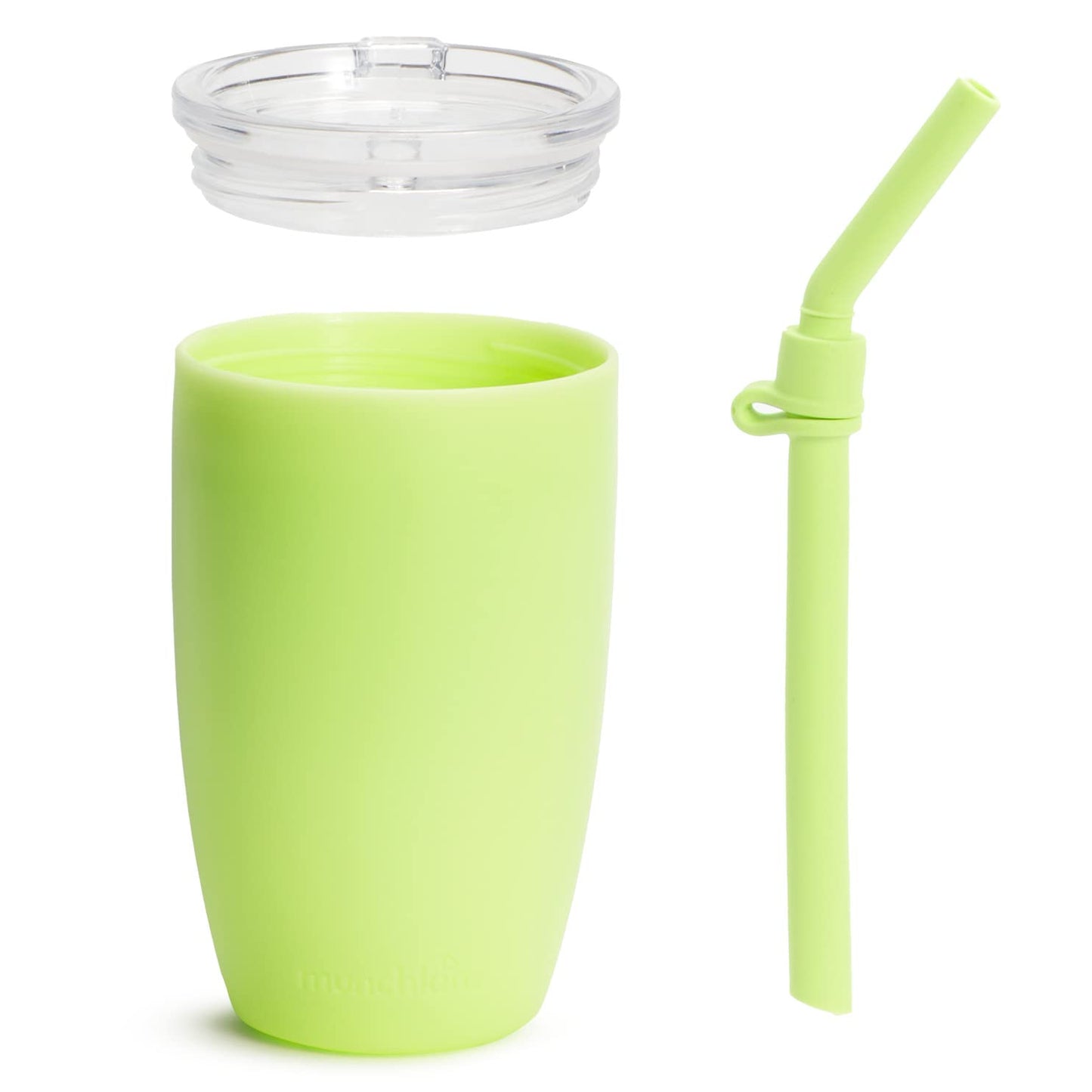 Munchkin® Simple Clean™ Toddler Sippy Cup Tumbler with Easy Clean Straw, 10 Ounce, 2 Pack, Blue/Green