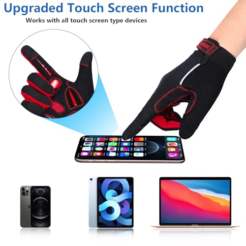 MOREOK Cycling Gloves Bike Gloves for Men/Women-[5MM Gel] Full Finger Winter Biking Bicycle Gloves-for Cycling/Motorcycle/...