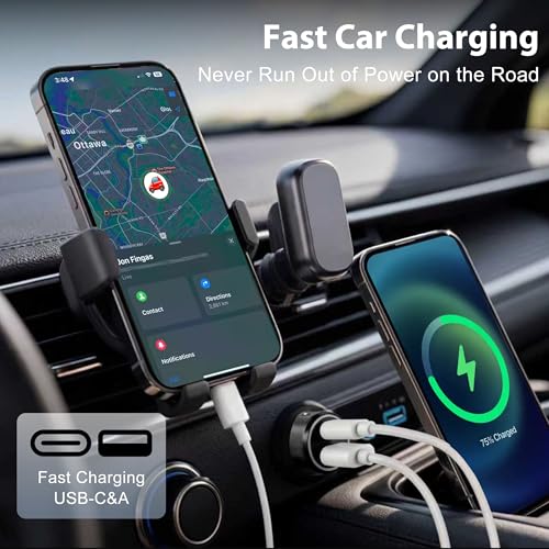 LIONO Car GPS Tracker & Charger with Built-in Rechargeable Battery, GPS Tracker for Vehicles, Hidden Car Tracker for Anti-...