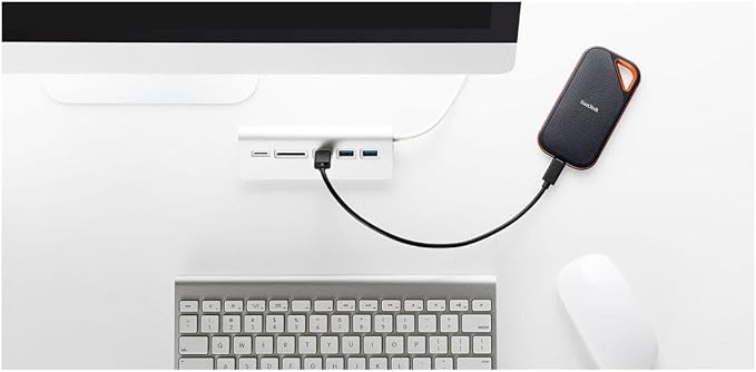 SanDisk 1TB Extreme PRO Portable SSD - Up to 2000MB/s - USB-C, USB 3.2 Gen 2x2, IP65 Water and Dust Resistance, Updated Firmware - External Solid State Drive - SDSSDE81-1T00-G25