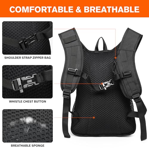 wotony Hydration Backpack with Water Bladder for Hiking Tactical Hydration Pack for Men Women Molle Water Backpack for Hiking