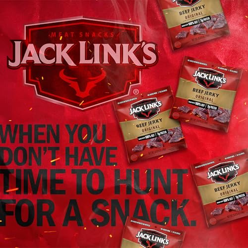 Jack Link's Beef Jerky Multipack - Original - Made with 100% Real Beef - Ready to Eat Real Meat Protein Snacks - 7g Protei...