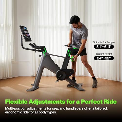 Speediance VeloNix Exercise Bike, Smart AI Fitness Bike with Personalized Fitness Courses & Online Cycling Coaching, 21.5"...